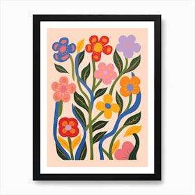 Flowers In The Garden 7 Art Print