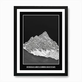 Stob Ban Grey Corries Mountain 4 Poster Art Print