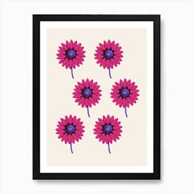 Pink Flowers Art Print