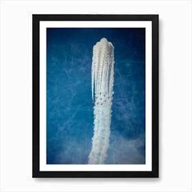 Red Arrows Smoke Trails Art Print