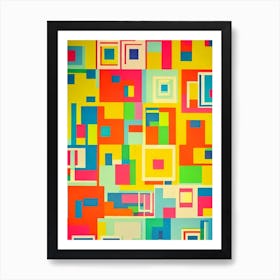 Abstract Squares Art Print