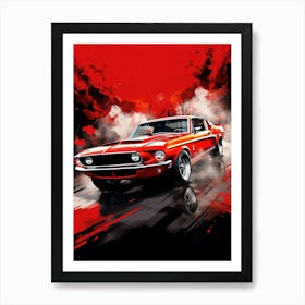 Mustang Wallpaper 1 Art Print