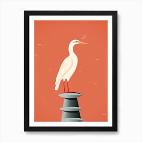 Minimalist Cormorant 3 Illustration Art Print