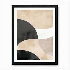 Tides Of Beige Minimalist Style Art Print