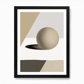 Sphere On A Table Art Print