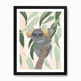 Koala In Sunglasses Art Print