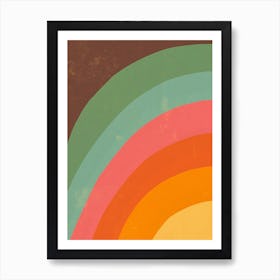 Vintage Rainbow Art Print