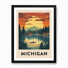 Vintage Travel Poster Michigan 2 Art Print