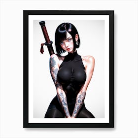 Buxom Silent Blade Art Print