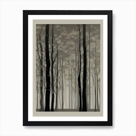 Forest In The Fog Art Print