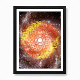 Cosmic mandala #3 - space poster Art Print