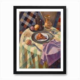 Parmigiana Di Melanzane Still Life Painting Art Print