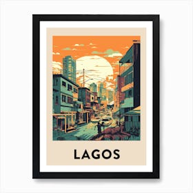 Lagos Vintage Travel Poster Art Print