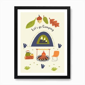 Camping Tent Art Print