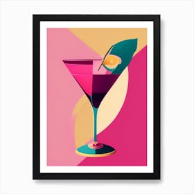 French MCocktail Poster artini Pop Matisse Cocktail Poster Art Print