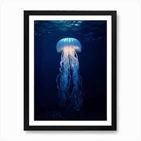 Comb Jellyfish Ocean Realistic 4 Art Print
