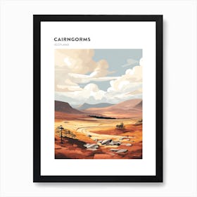 Cairngorms National Park Scotland 2 Hiking Trail Landscape Poster Art Print