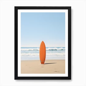A surfboard Twin Fin Board Art Print