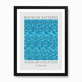 House Of Patterns La Piscine Water 26 Art Print