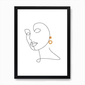 Face Of A Woman Art Print