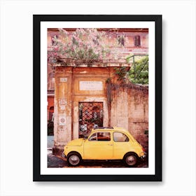 Fiat 500, Rome Art Print