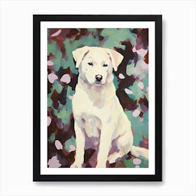 A Siberian Husky Dog Painting, Impressionist 4 Art Print