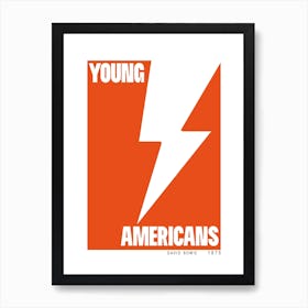 Young Americans David Bowie Inspired Retro Art Print