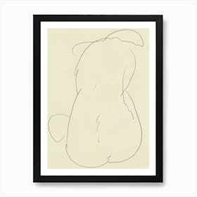 Drawing Of Nude Art Print