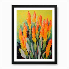 Cactus Painting Organ Pipe Cactus 1 Art Print