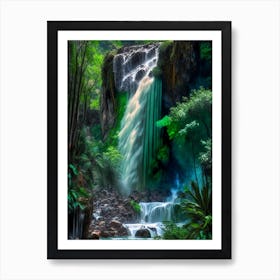 Cascada De Basaseachi, Mexico Nat Viga Style (2) Art Print