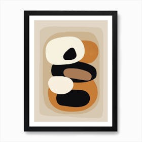 Minimal Abstract Shape Art 3 Art Print