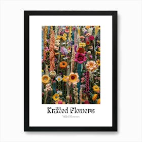 Knitted Flowers Wild Flowers 4 Art Print