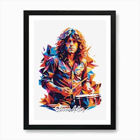 Gnr Steven Adler 01 Portrait Music Icon Style WPAP Pop Art Art Print