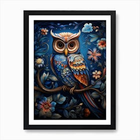 Contemporary Owl 4 Art Print