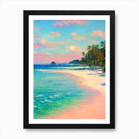 Boracay Beach Philippines Monet Style Art Print