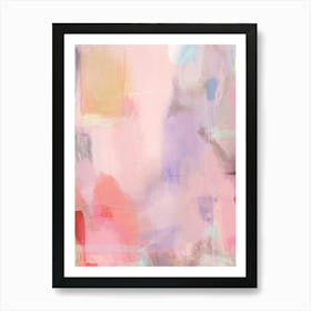 DREAMLAND - coltxwilde, abstract, contemporary art, minimalism with pink, yellow, blue, purple  by colt x wilde Art Print