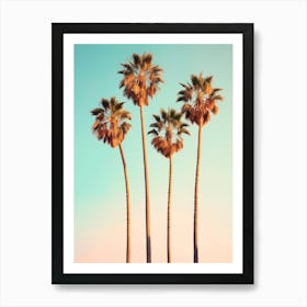 California Dreaming - Hollywood Palm Trees Art Print