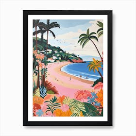 Blackpool Sands, Devon, Matisse And Rousseau Style 1 Art Print