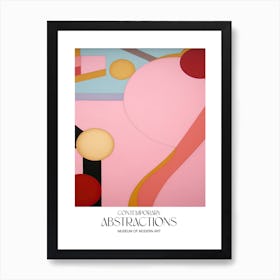 Pink Pop Painting Abstract 4 Exhibition Poster Art Print