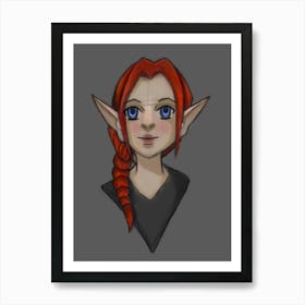 Elven Girl Art Print