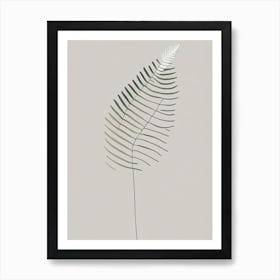 Hay Scented Fern Simplicity Art Print