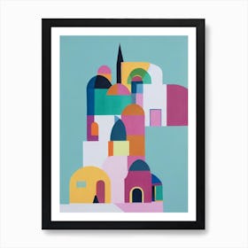 Abstract Houses Art Print