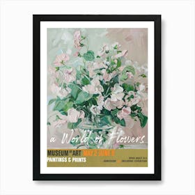 A World Of Flowers, Van Gogh Exhibition Sweet Peas 1 Art Print