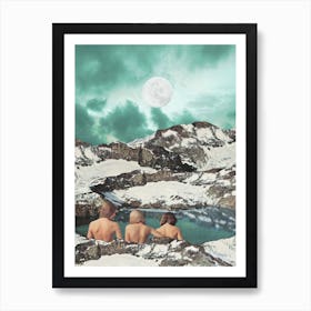 Moon Bathing Art Print