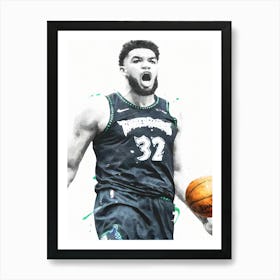 Karl Anthony Towns Minnesota Timberwolves Art Print