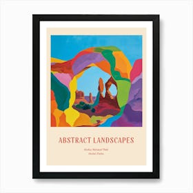 Colourful Abstract Arches National Park Usa 1 Poster Art Print