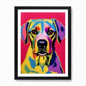 Petit Basset Griffon Vendeen Andy Warhol Style Dog Art Print
