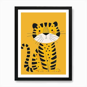 Yellow Bengal Tiger 2 Art Print