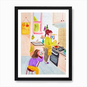 In The Kitchen Art Print