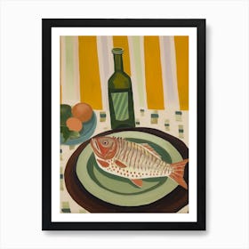 Grouper Italian Still Life Painting Art Print